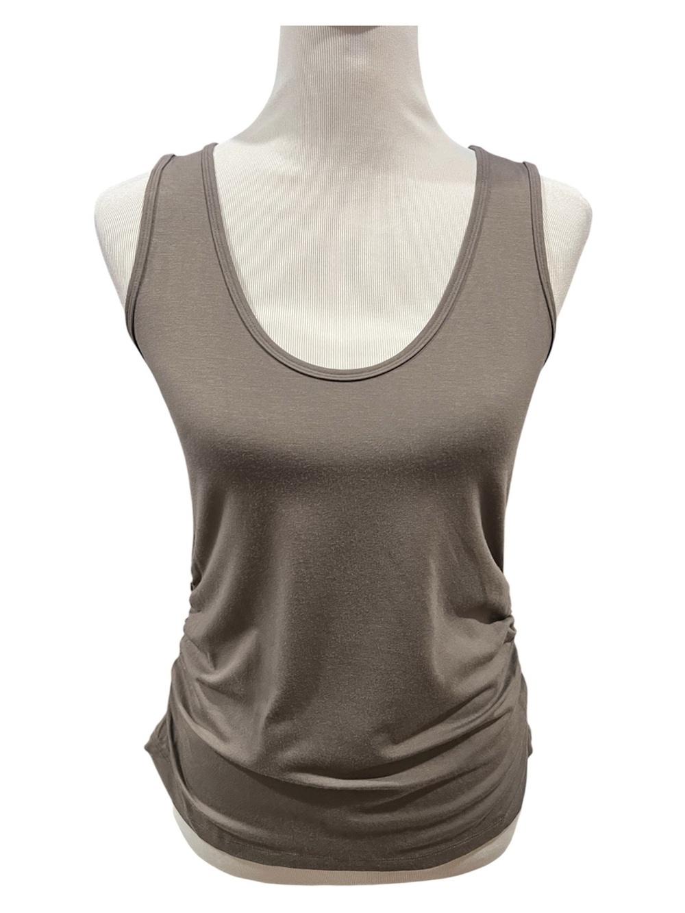 Iris Setlakwe Ruched Side Basic Sleeveless Top Size Large NWT